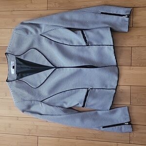 Tahari Arthur Levine Houndstooth Jacket SZ 8